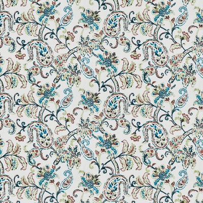 Pure Cotton Double Bed Dohar Anokhi Print – Gulmohar Vine Blue & Brown
