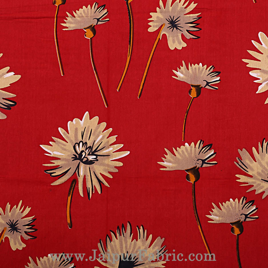 Sun Flower Double Bedsheet Combo of 4