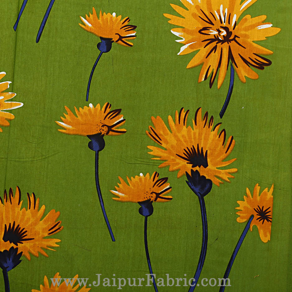 Sun Flower Double Bedsheet Combo of 4