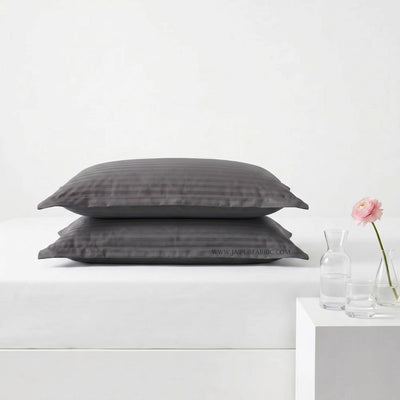 Grey Color Pillow Cover Pair