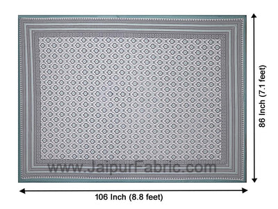 Double bedsheet Light Grey Retro Print