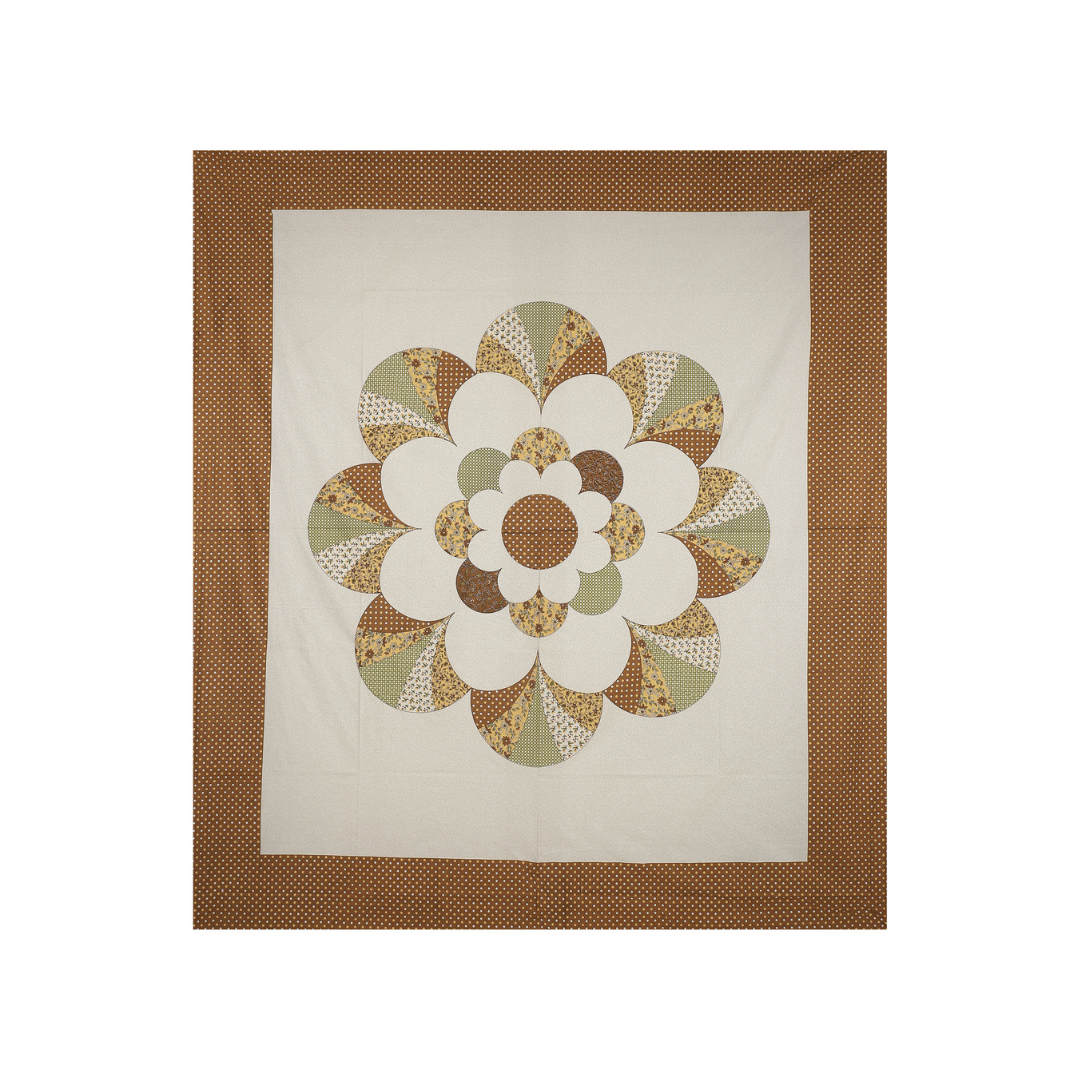 Garden By The Bay Brown Double Bedsheet