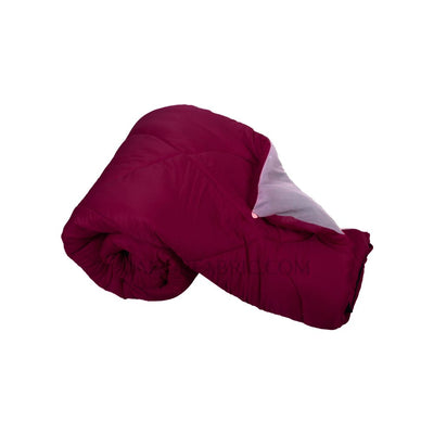Maroon Light Grey Double Bed Comforter