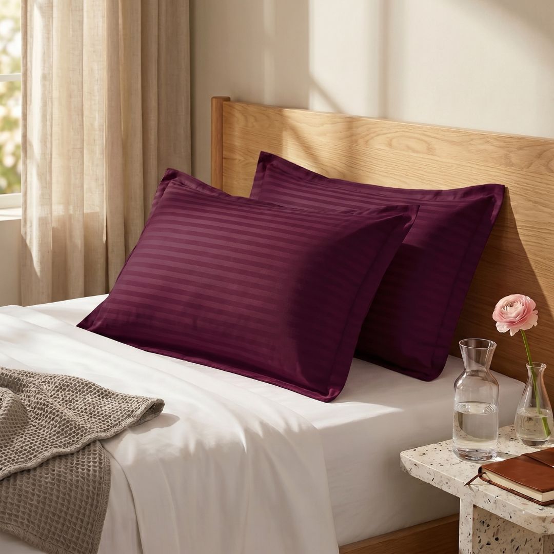 Purple Color Pillow Cover Pair