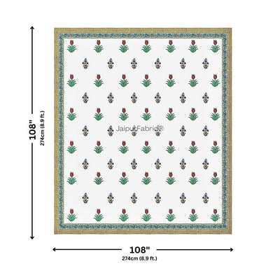 Artisanal Block Print 400 TC Pure Cotton King Size Bedsheet Curated for Perfection