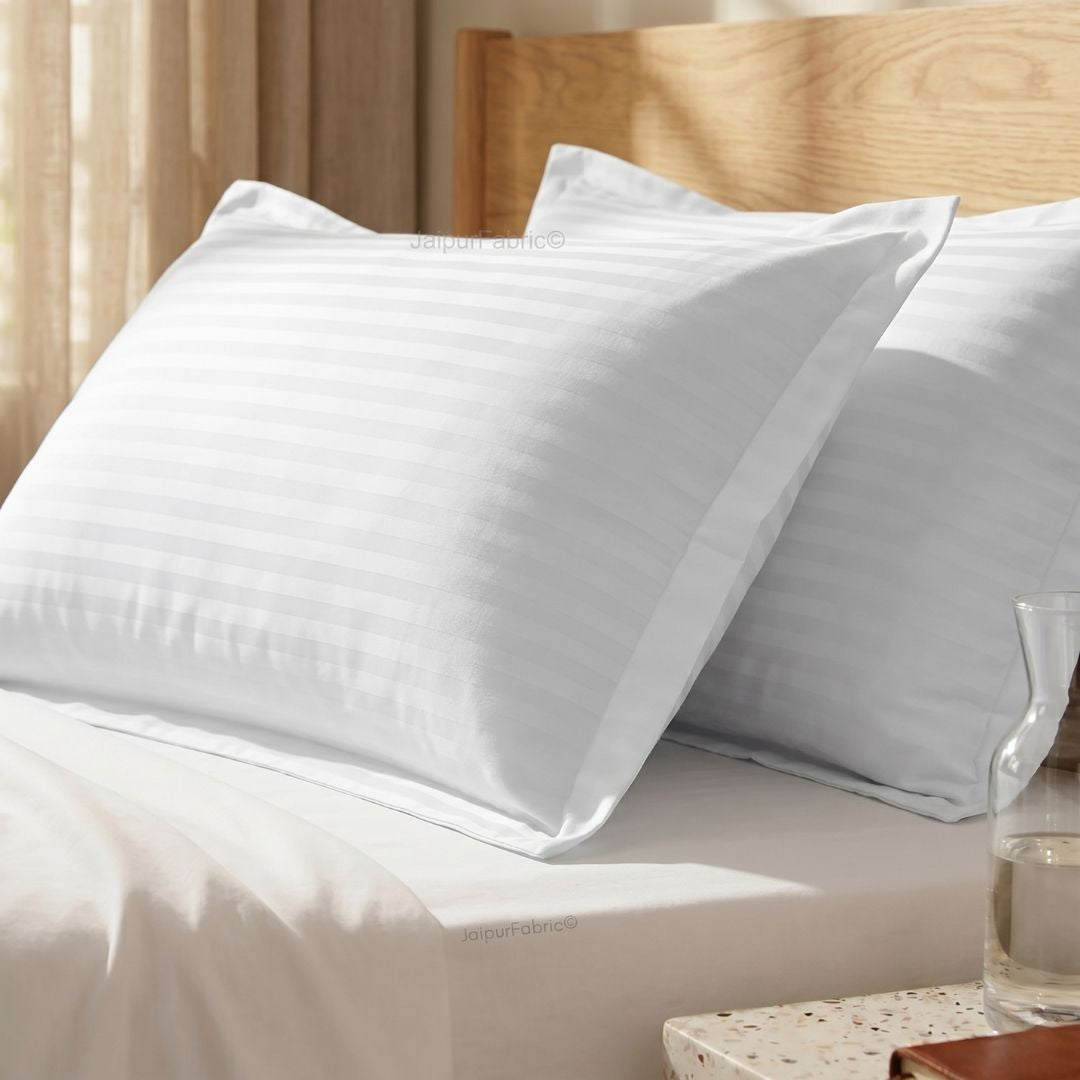 White Color Pillow Cover Pair