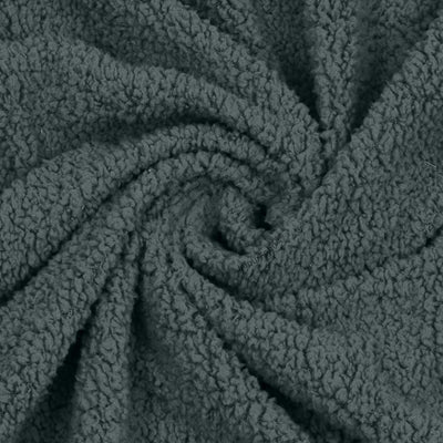 Velvet Plush Deep Teal Double Bed Blanket layered with Ultra-Soft Sherpa Fabric