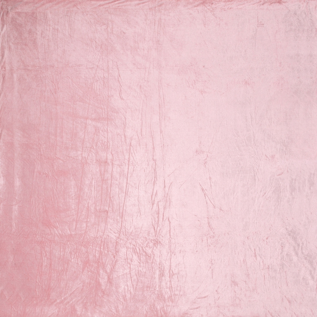 Velvet Plush Baby Pink Double Bed Blanket layered with Ultra-Soft Sherpa Fabric