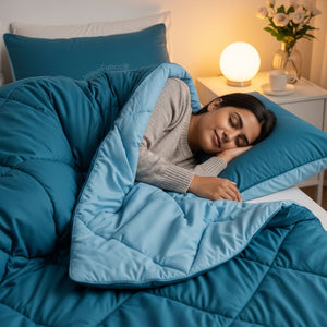 Ocean Blue Teal Blue Double Bed Comforter