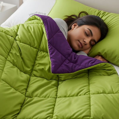 Purple Green Double Bed Comforter