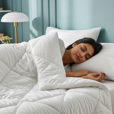 Snow Bliss White Double Bed Comforter