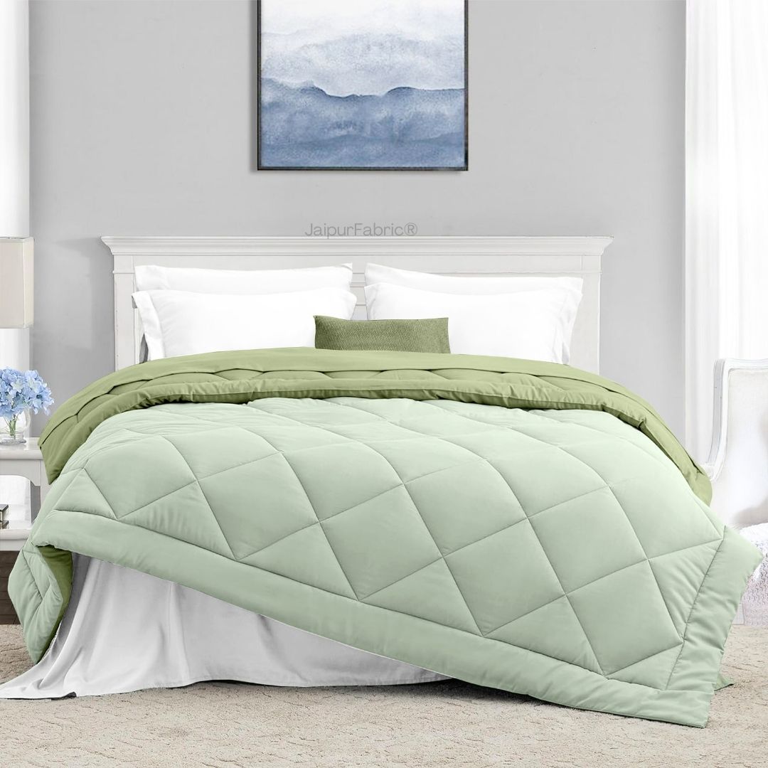 Sage Green - Light Green Double Bed Comforter