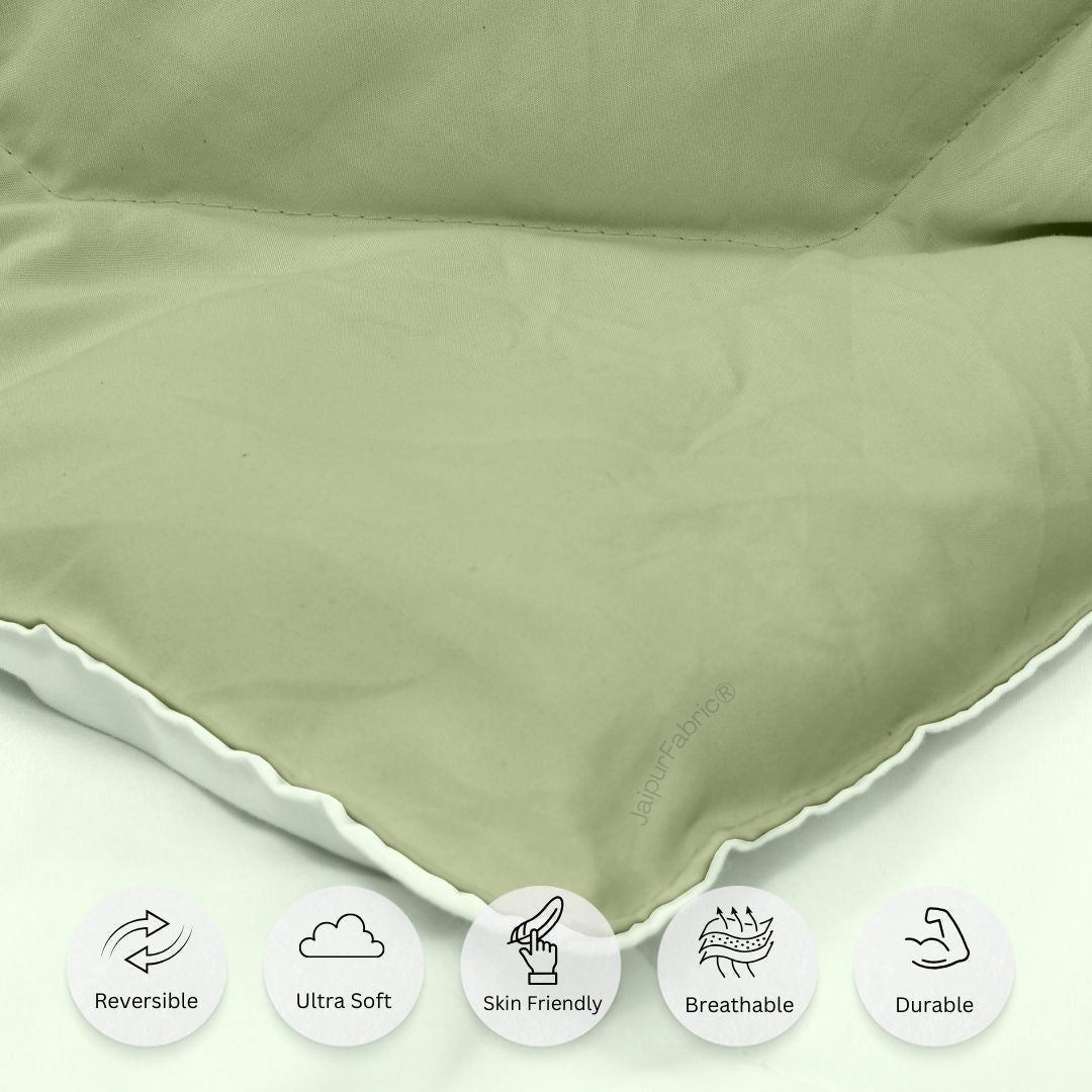 Sage Green - Light Green Double Bed Comforter