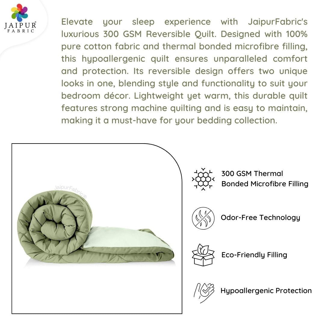 Sage Green - Light Green Double Bed Comforter