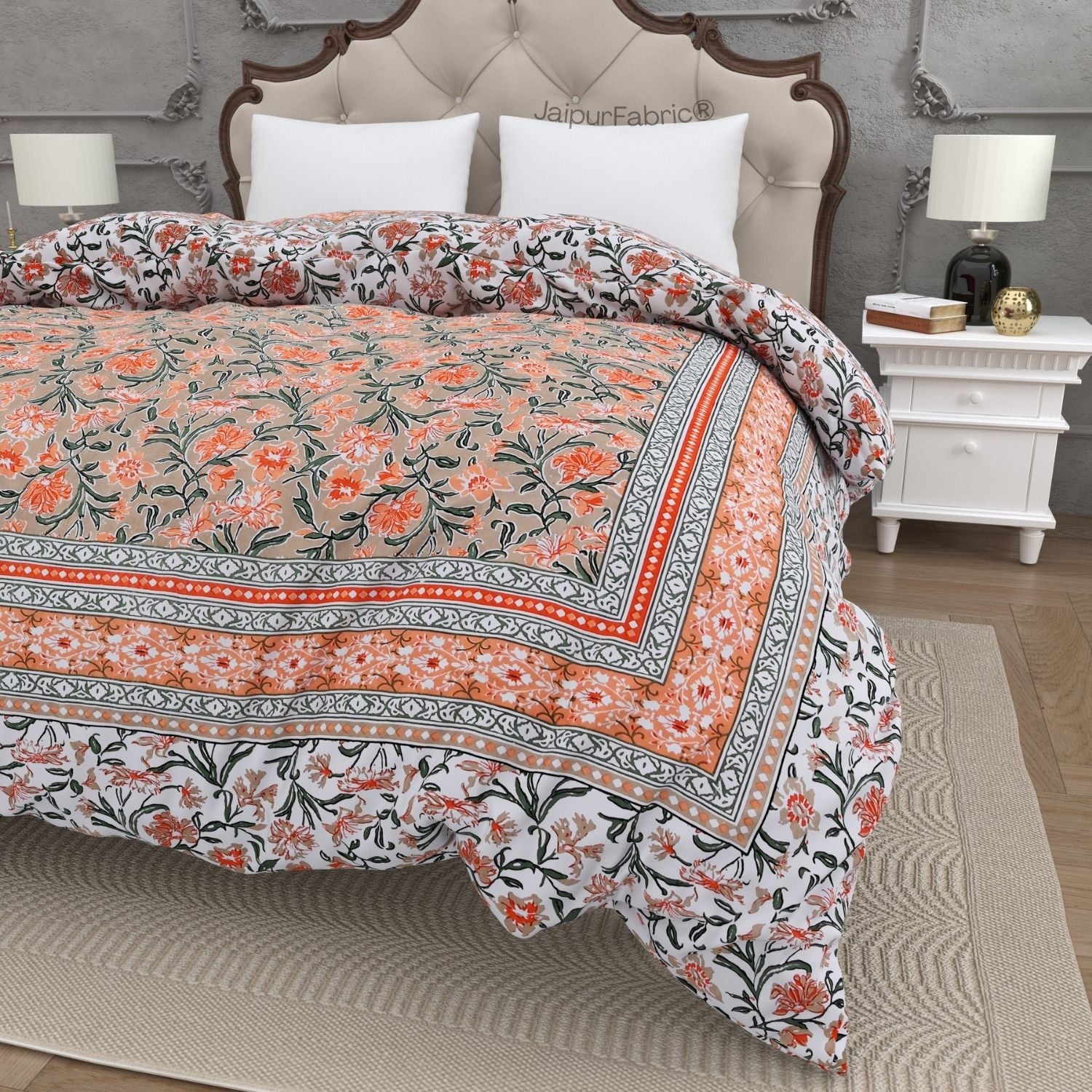 The Tangerine Vine Double Bed Comforter