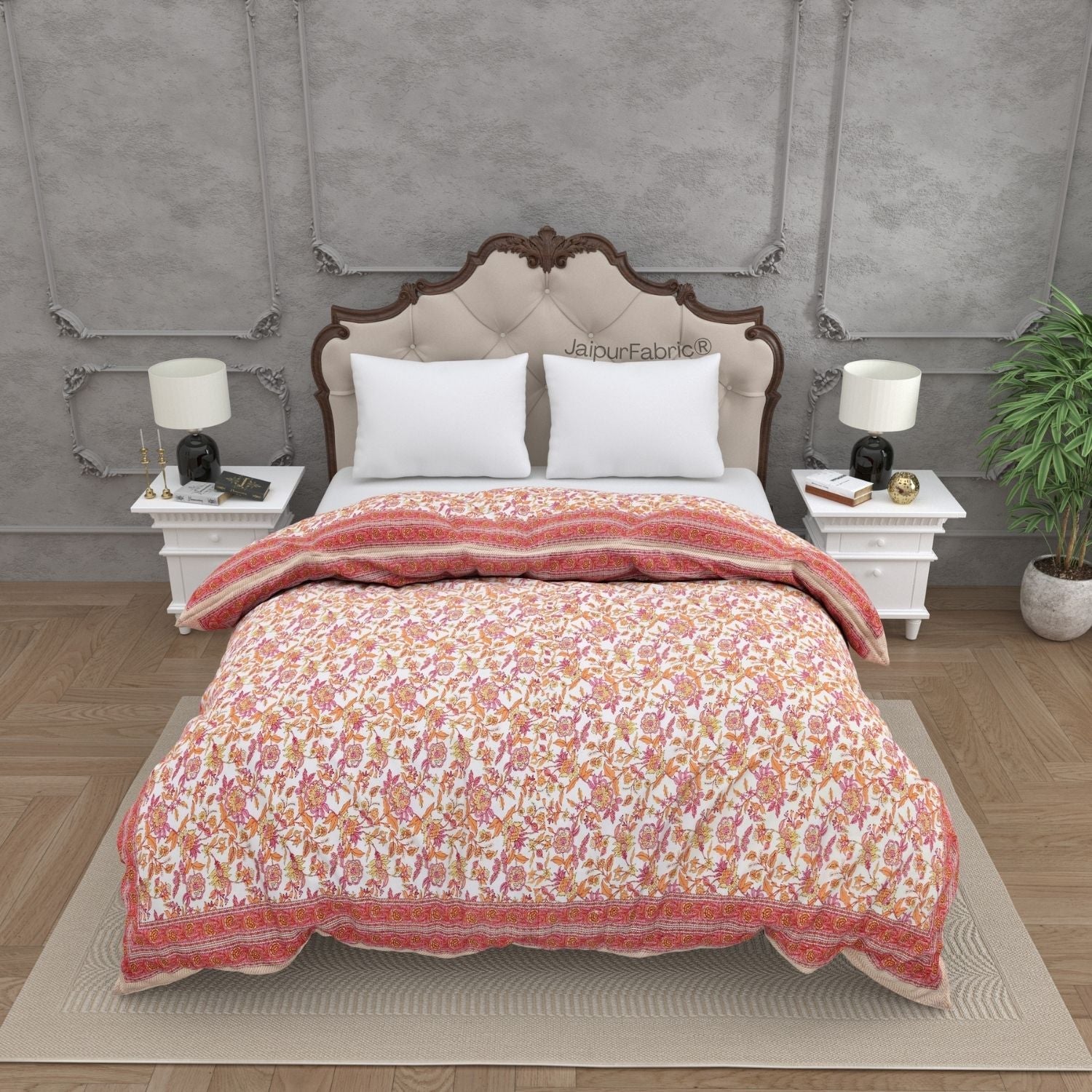 Sunset Bagh Double Bed Reversible Comforter