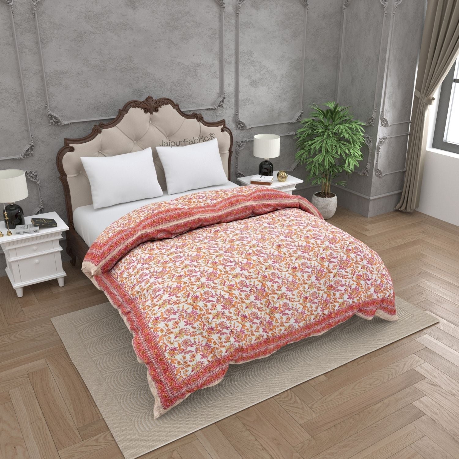 Sunset Bagh Double Bed Reversible Comforter