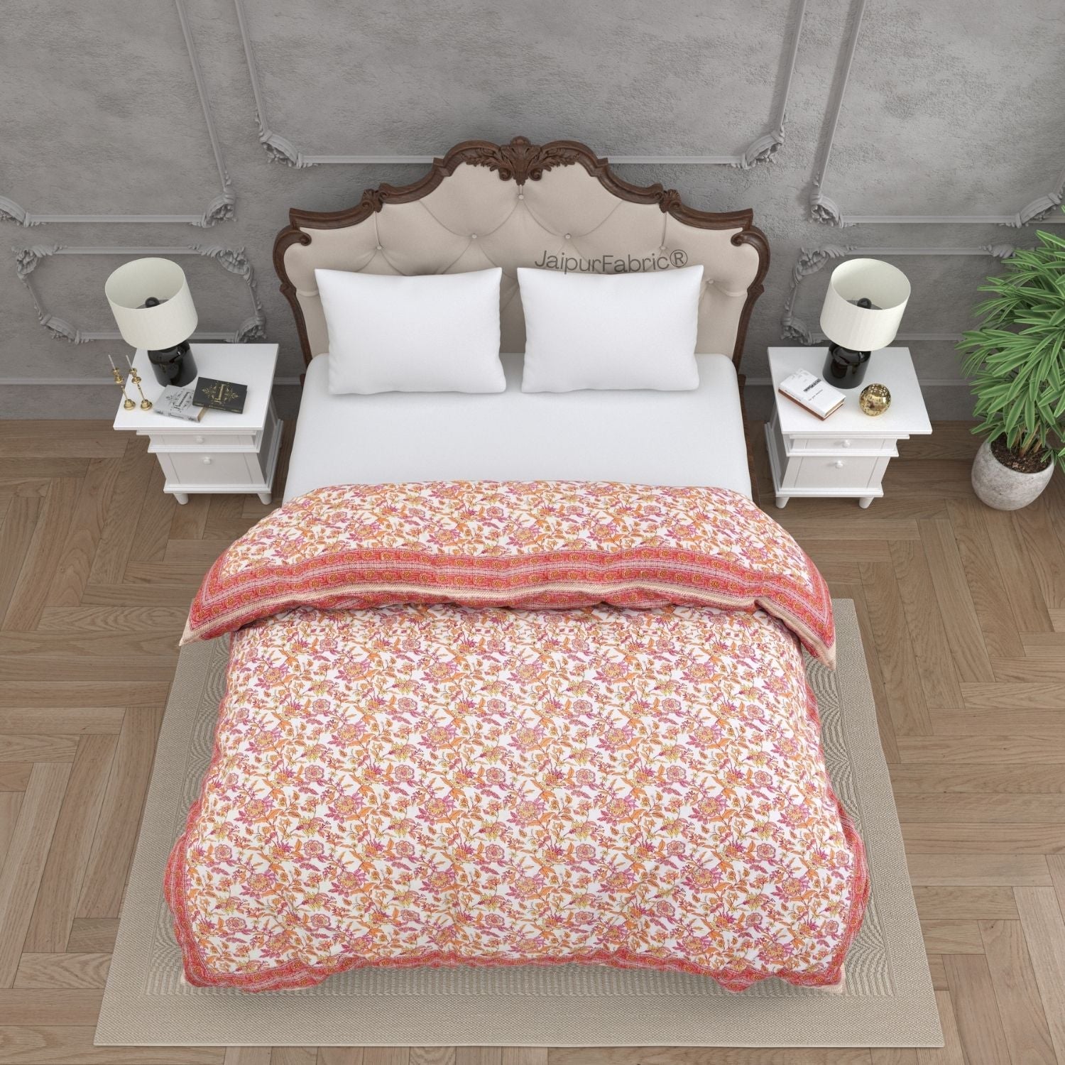 Sunset Bagh Double Bed Reversible Comforter