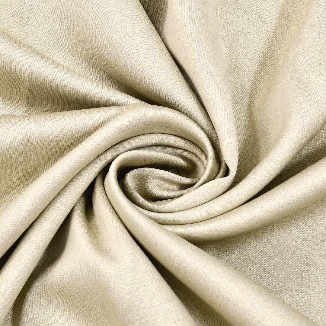 Warm Beige Solid Blackout Curtains (Pack of 2)