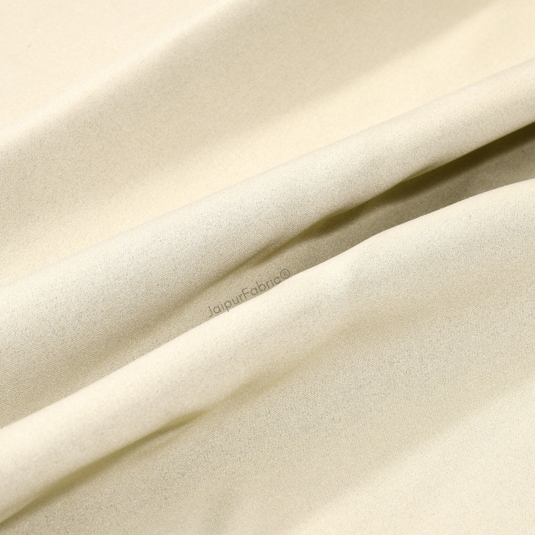 Warm Beige Solid Blackout Curtains (Pack of 2)