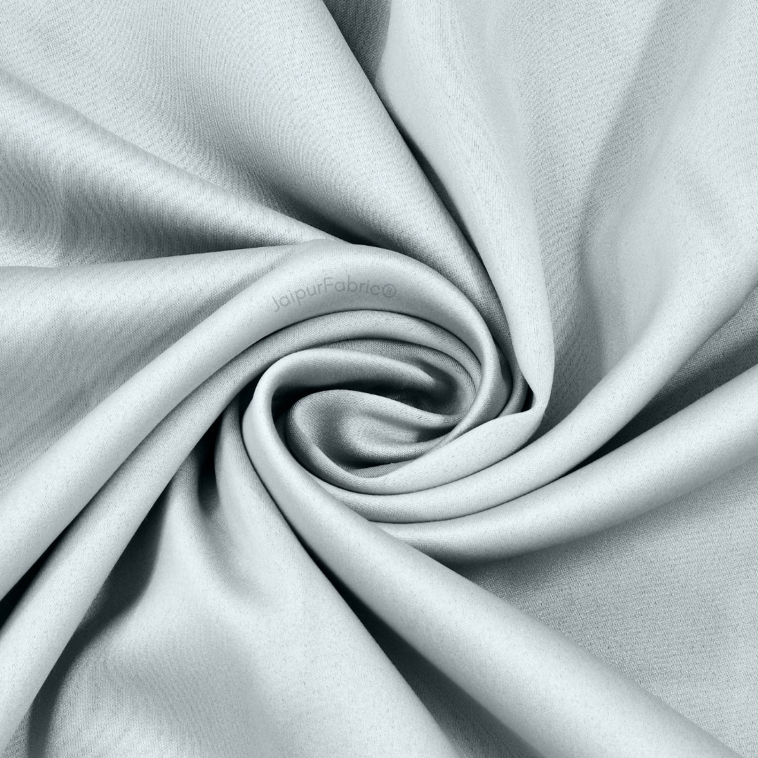 Ice Blue Solid Blackout Curtains (Pack of 2)