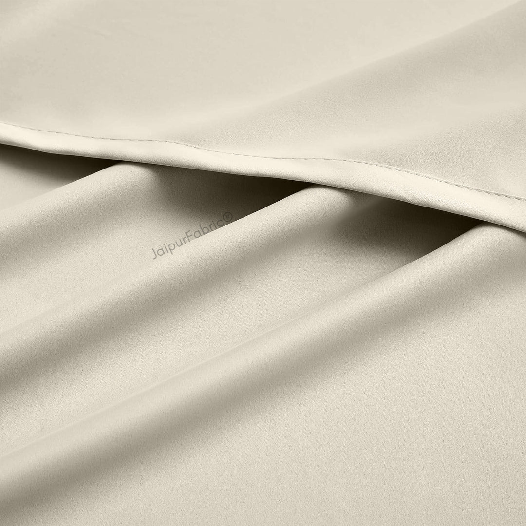 Ivory Solid Blackout Curtains (Pack of 2)