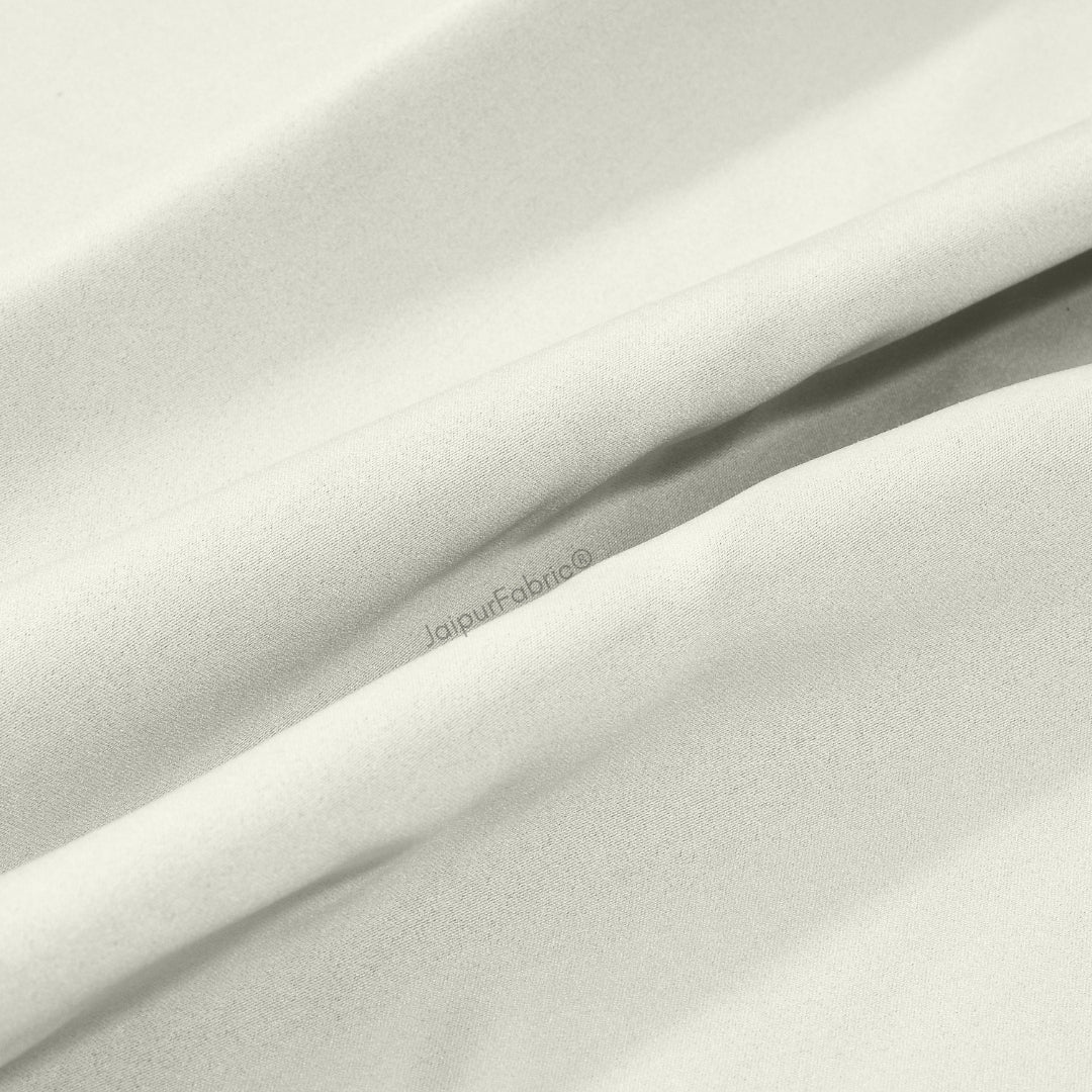 Off White Solid Blackout Curtains (Pack of 2)