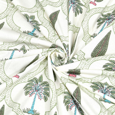 Hand Block Printroots Printed Curtains with Intricate Floral Designs (Pack of 2)