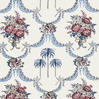 Blue Pottery Timeless Imprints 100% Cotton Block Printed Curtains Urban Jaipur (Pack of 2)