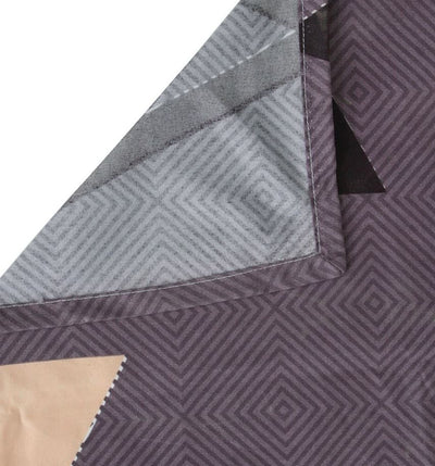 Dark Grey Triangle Super Soft Double Bedsheet