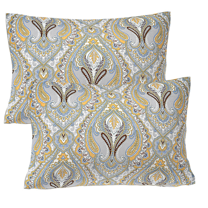 Gilded Heritage Motif Double Bedsheet