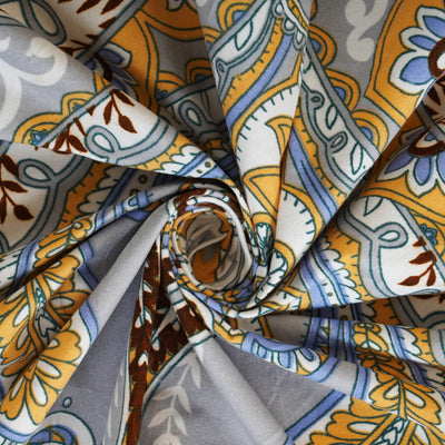 Gilded Heritage Motif Double Bedsheet
