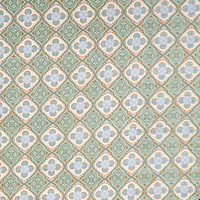Azure Coastal Grid Double Bedsheet