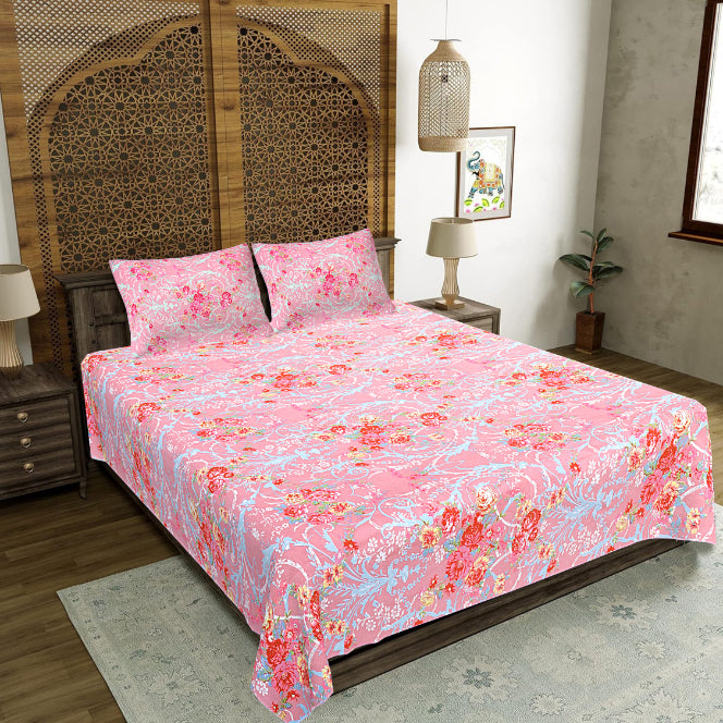 Mystic Bloom Sanctuary Double Bedsheet