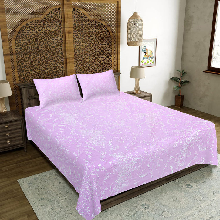 Purple Grasslands Vista Double Bedsheet
