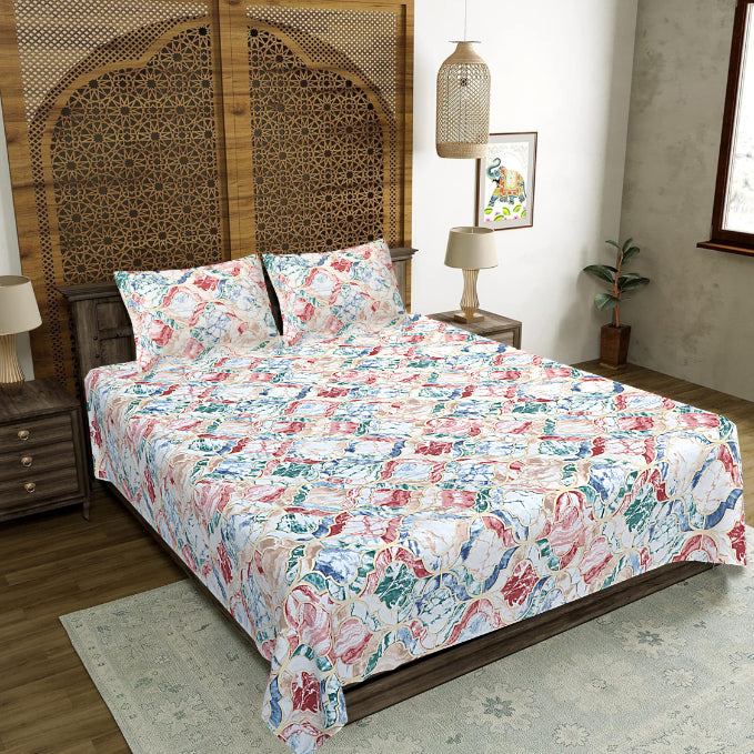 Swirling Royal Tapestry Double Bedsheet