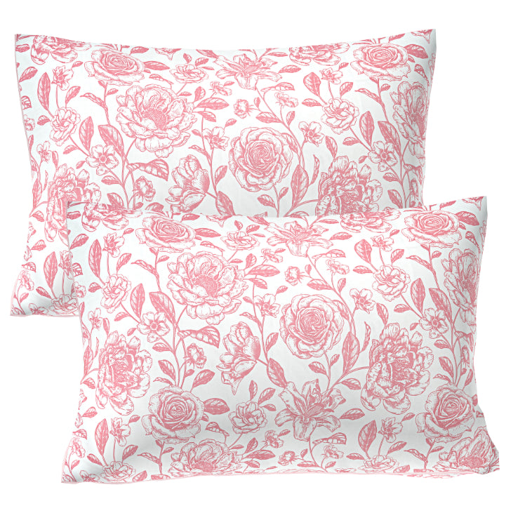 Ruby Charcoal Illustration Double Bedsheet
