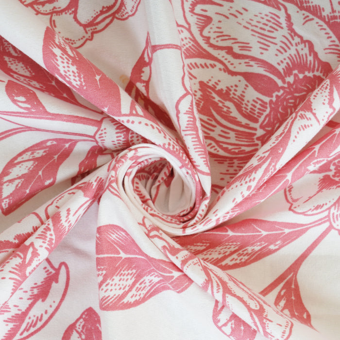 Ruby Charcoal Illustration Double Bedsheet
