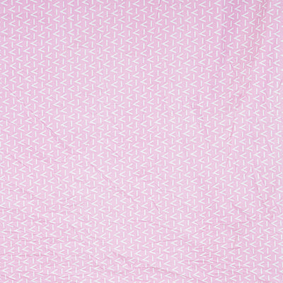 Blush Zigzag Simplicity Double Bedsheet