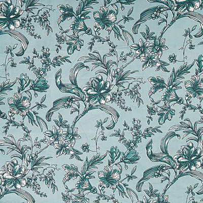 Cyan Ivy Trellis Double Bedsheet