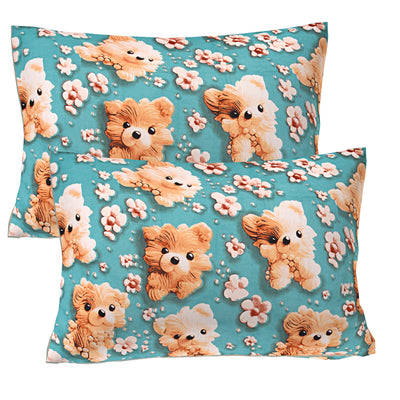 Canine Canine Gardenia Double Bedsheet