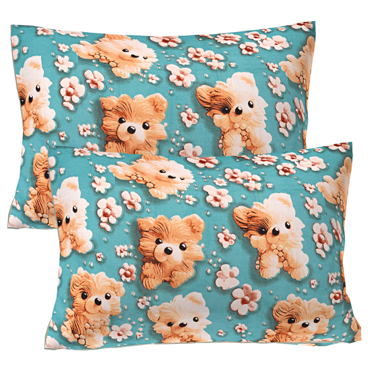 Canine Canine Gardenia Double Bedsheet