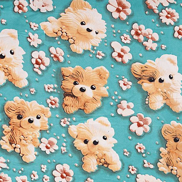 Canine Canine Gardenia Double Bedsheet