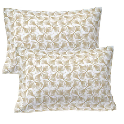 Toffee Nautilus Spiral Double Bedsheet