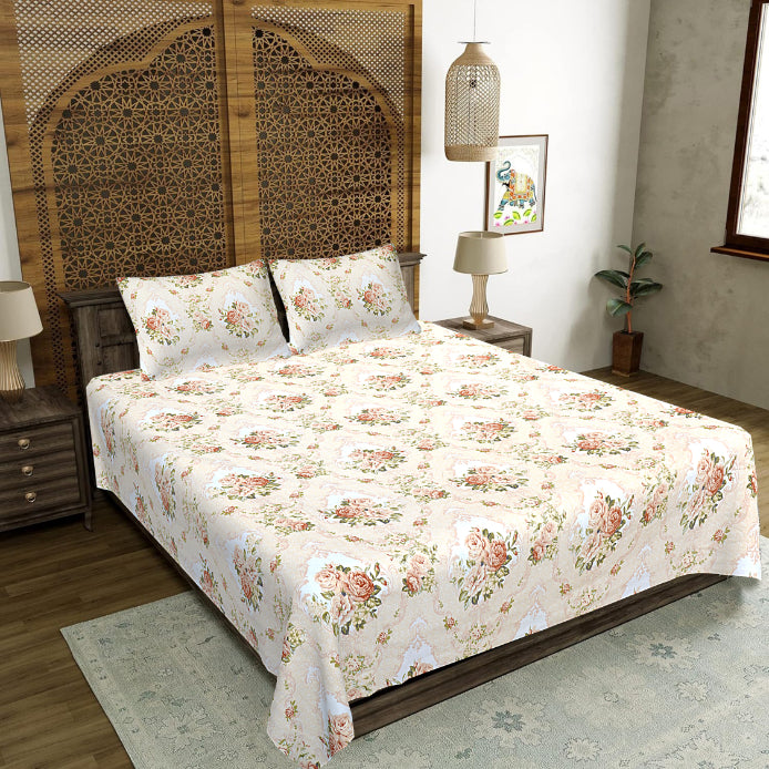 Antique Regency Bud Double Bedsheet