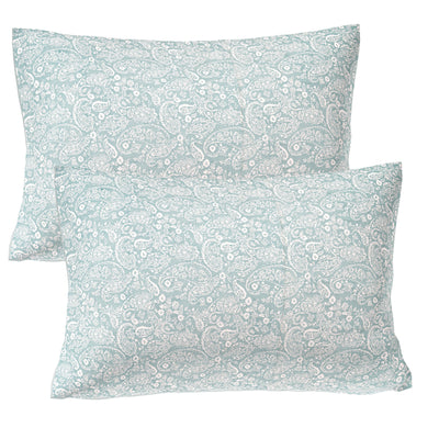 Sky Tinted Arabesque Double Bedsheet
