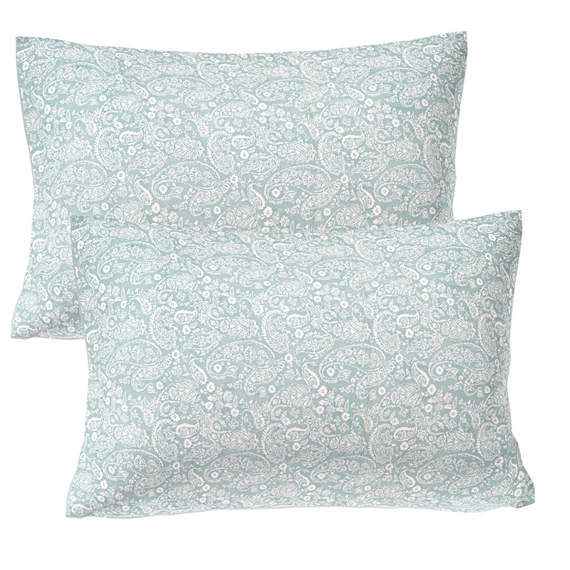 Sky Tinted Arabesque Double Bedsheet