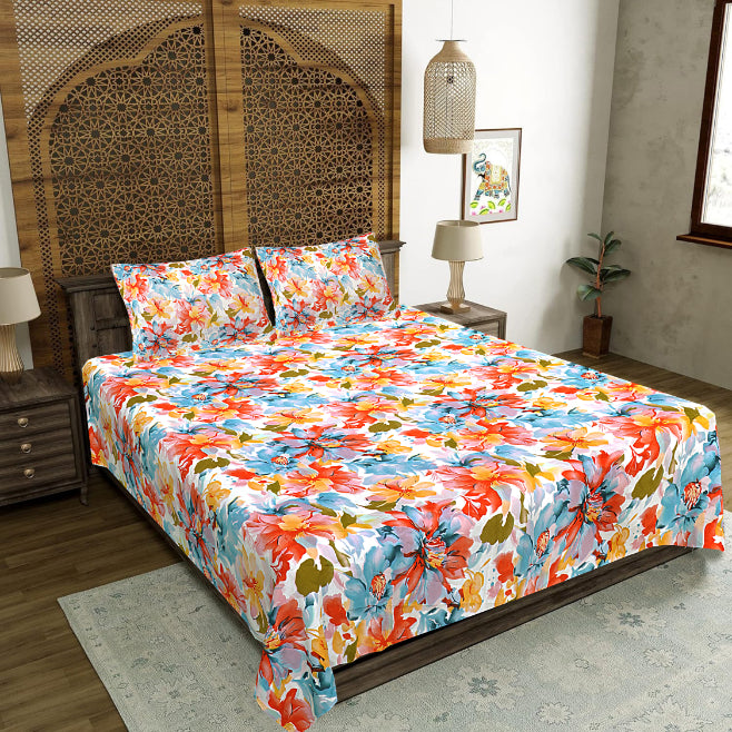 Exotic Island Flare Double Bedsheet