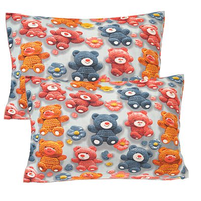 Plush Forest Gathering Double Bedsheet