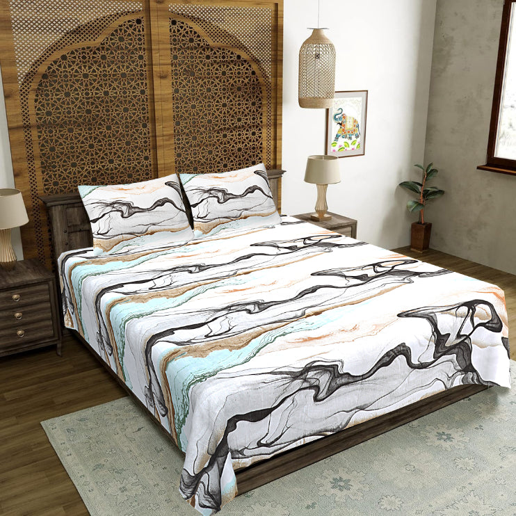 Jet Stone Current Double Bedsheet